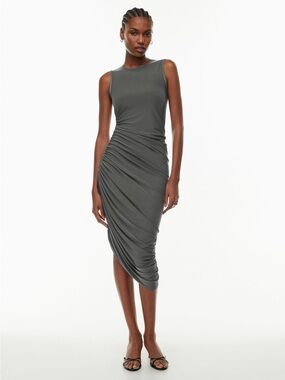 Aritzia Smooth Matter Eavesdrop Dress grey size: Medium